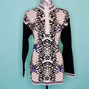 Vintage 80’s Mock Zipper Turtleneck Sweater